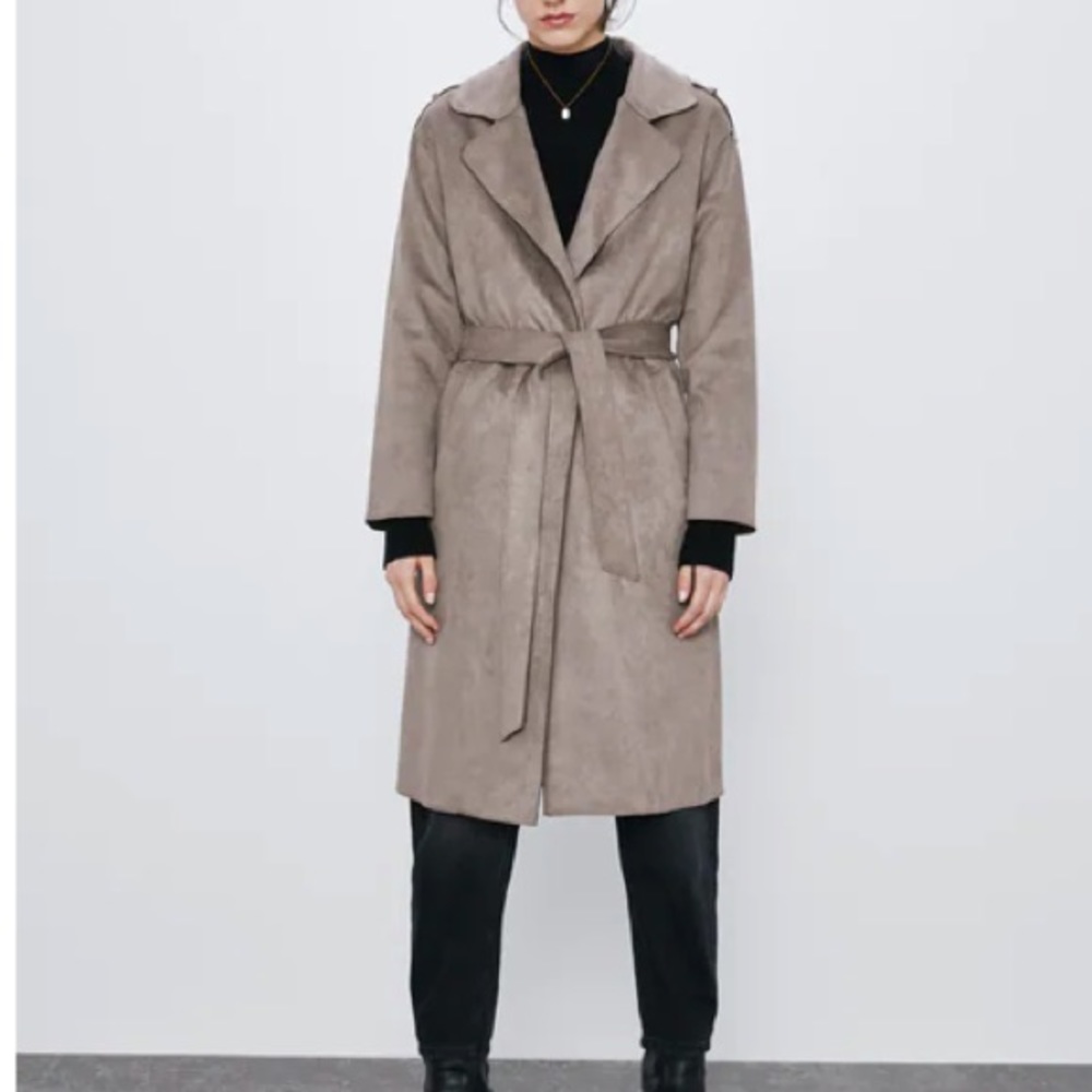 Zara Faux Suede Jacket - Picture 2 of 14